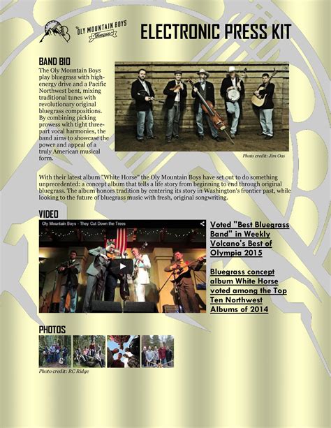 band press kit template|Iba pa.
